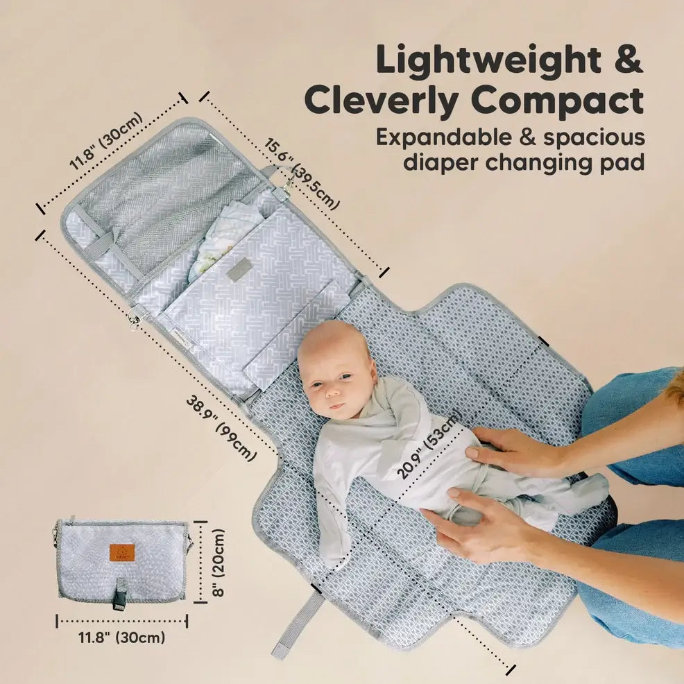 Ezee Portable Diaper Changing Pad, Foldable Changing Mat