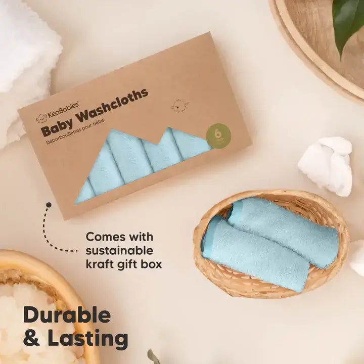 6-Pack Organic Baby Washcloths: Soft, Gentle Care for Your Little One