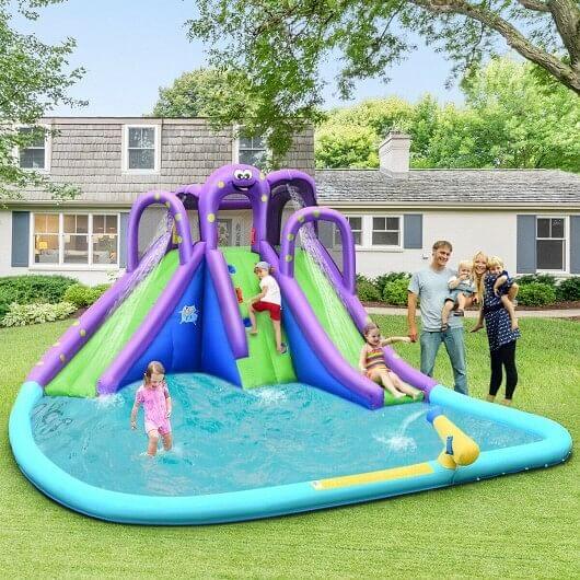 Kids Inflatable Bounce House Water Slide without Blower