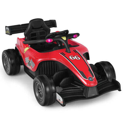 12V Kids Ride on Electric Formula Racing Car with Remote Control-Pink