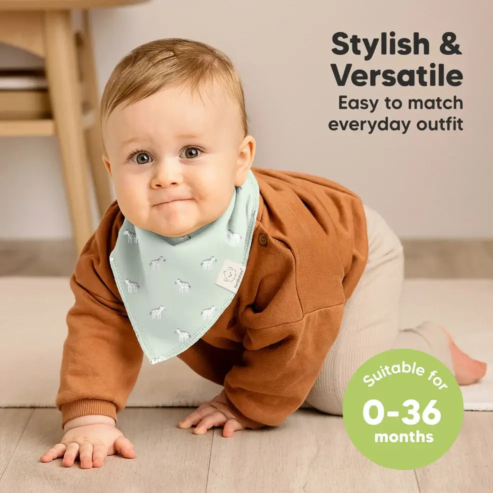 8-pack Baby Bandana Bibs For Boys and Girls